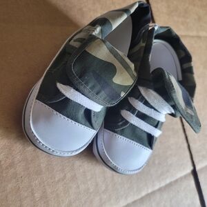 Bon Bebe Camouflage Sneakers with White Trim